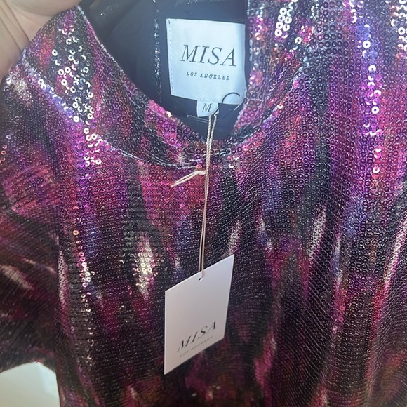 MISA Los Angeles Divia Ikat Sequin Dress, NWT - Picture 8 of 9